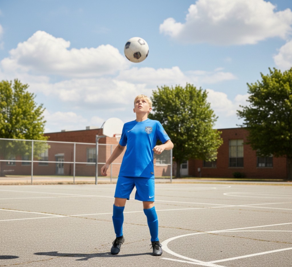 Soccer ball on field